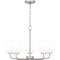 Quoizel Nielson Chandelier 5 Lights Brushed Nickel NIE5025BN - alternate 1